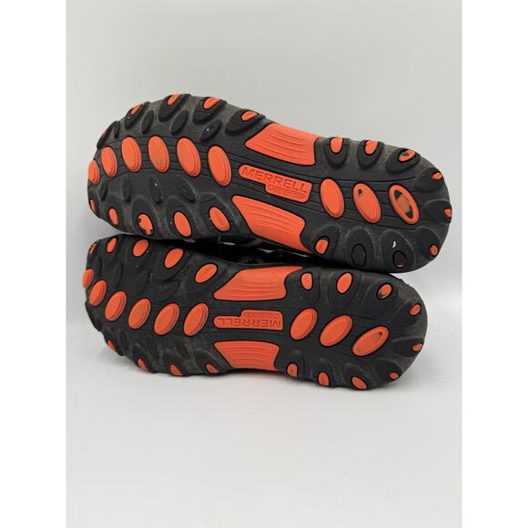 Merrell Boys Hydro H20 Sandals Youth Hiking Athletic Black Orange Trim Size 5M‎ - Picture 6 of 8